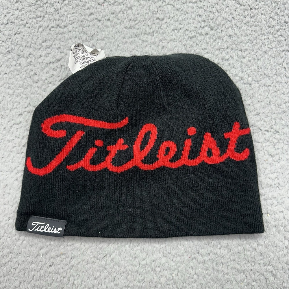 Titleist Golf TH9WEALB-P06 Lifestyle Reversible Red/Black Beanie Cap Winter Hat
